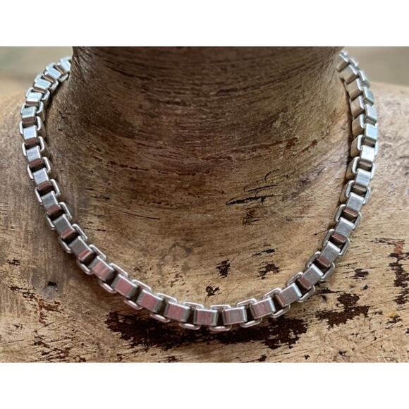 Tiffany & Co. Sterling Silver Linked Venetian Bracelet - Picture 2 of 5